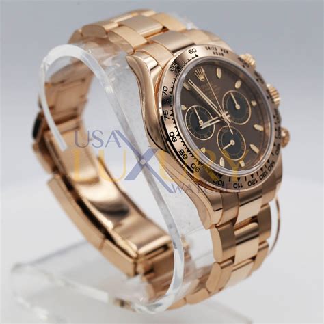 rolex daytona in 18k everose gold.|Rolex Cosmograph Daytona watch: 18 ct Everose gold.